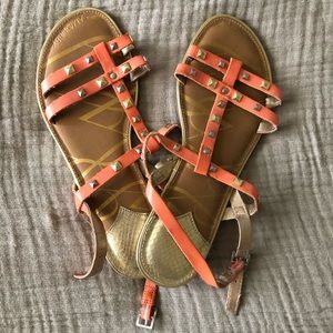 Coral sandals